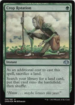 Crop Rotation - FOIL - U Dominaria Remastered 154 - MTG - Image 1