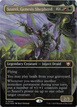 Szarel, Genesis Shepherd (Borderless) - FOIL - M Commander: Edge of Eternities 4 - Image 1