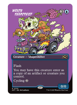 Waxen Shapethief - Borderless Aetherdrift MTG - Image 1