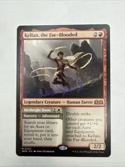 MTG Wilds of Eldraine Kellan the Fae Blooded 230 Regular Mythic NM - Image 1