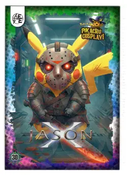 Jason (Pikachu) #30 - CRACKED ICE STAR HOLO - Electric Pikachu Cosplay - Pokemon - Image 1