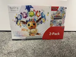 Pokemon Prismatic Evolutions ETB + Booster Bundle 2-Pack Costco Exclusive Sealed - Image 1