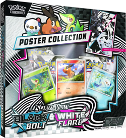 PRESALE Pokemon Black Bolt And White Flare Unova Poster Collection Box SHIP 7/18 - Image 1