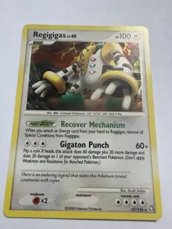 2008 Pokemon Diamond & Pearl Legends Awakened Regigigas #37/146 - Image 1