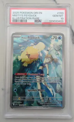 Pokemon DRI-EN Destined Rivals Misty's Psyduck #193 PSA 10 - Image 1