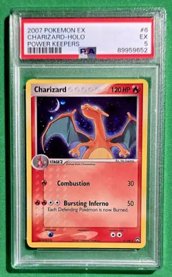 2007 😺 Pokemon EX Charizard Holo Power Keepers 🐹27325🐹 PSA-5 - Image 1