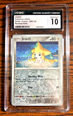 Jirachi Reverse Holo Common #098 - CGC GEM MINT 10 - Stellar Crown - Pokemon TCG - Image 4