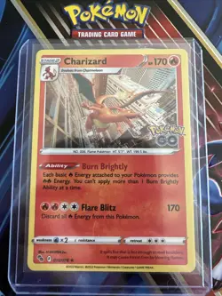 Pokemon TCG Charizard Pokemon GO 010/078 Reverse Holo Rare - Image 1
