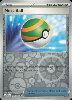 Pokemon - Nest Ball #181/198 - SV01: Scarlet & Violet Base Set Reverse Holo - Image 1