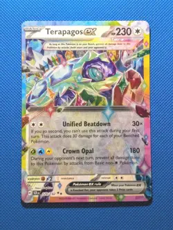 Terapagos ex 128/142 Sv07: Stellar Crown Holo Pokemon TCG (NM) - Image 1