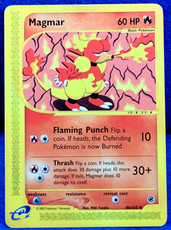 Magmar Expedition Base Set e-Series LP 86/165 Regular Pokemon Uncommon 2002 - Image 1