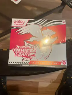 POKEMON Scarlet & Violet White Flair Elite Trainer Box, Sealed Box is Worn - Image 1