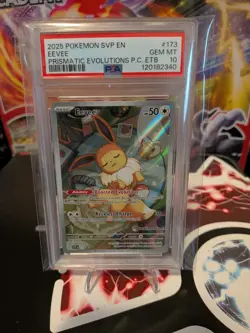 Pokemon Center Stamp PC ETB Promo Prismatic Evolutions Eevee #173 - Image 1