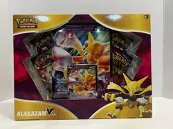 Pokemon TCG: Alakazam V Box New And Factory Sealed 4 Booster Packs 820650807480 - Image 1