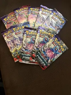 Pokemon TEMPORAL FORCES Booster Pack Lot / Bundle - 10 Packs New Factory Sealed - Image 1