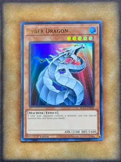 Yugioh Cyber Dragon BLC1-EN020 Ultra Rare 1st Ed GOLD NM - Image 1