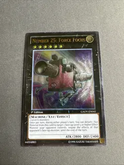 Number 25: Force Focus GAOV-EN045 LP 1st Edition Ultimate Rare Yu-Gi-Oh - Image 1