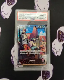 PSA 10 Shanks One Piece 2025 Promo Psa Magazine Exclusive GEM MT - Image 1