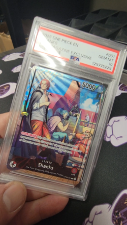 PSA 10 Shanks One Piece 2025 Promo Psa Magazine Exclusive GEM MT - Image 2