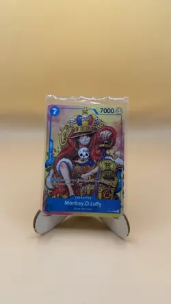 Monkey D. Luffy P-043 ANNIVERSARY PROMO ALT ART GOLD STAMP ONE PIECE TCG NM - Image 1