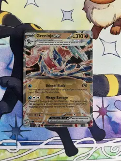 Greninja ex 106/167 Metal Promo Twilight Masquerade Pokemon NM Pokemon Card - Image 1