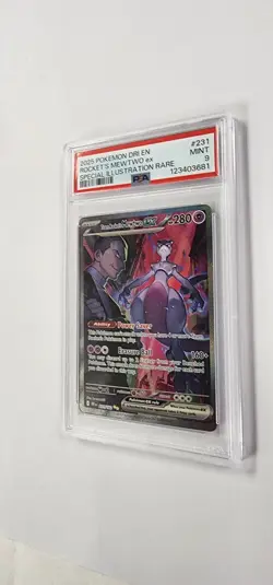 PSA 9 Pokemon Card: Team Rocket's Mewtwo ex 231/182 - Image 2