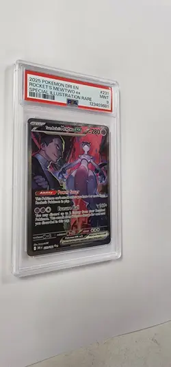 PSA 9 Pokemon Card: Team Rocket's Mewtwo ex 231/182 - Image 3