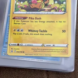 Pokemon Card Pikachu Lost Origin Common 052/196 Near Mint - Image 3