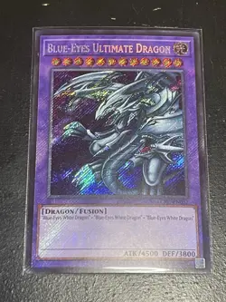 Konami Yu-Gi-Oh! Blue-Eyes Ultimate Dragon Holo Fusion Card LCKC-EN057 - Image 1