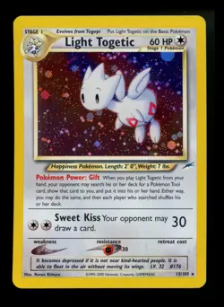 Light Togetic 15/105 Neo Destiny 2000 Holo Rare WOTC Pokemon Card TCG - Image 1