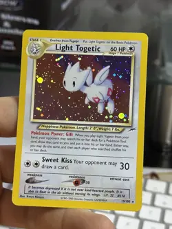Light Togetic 15/105 Neo Destiny 2000 Holo Rare WOTC Pokemon Card TCG - Image 4