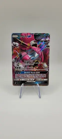 Pokemon TCG: Hoopa GX - 96/181 - Pokemon Team Up Sun & Moon Ultra Rare Card NM - Image 1