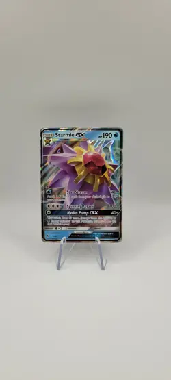 Pokemon TCG: Starmie GX 14/68 Sun & Moon Hidden Fates Ultra Rare Card NM - Image 1