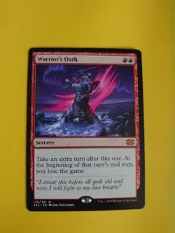 Warrior's Oath. Double masters Mythic Sorcery Magic the Gathering Card. - Image 1