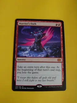 Warrior's Oath. Double masters Mythic Sorcery Magic the Gathering Card. - Image 2