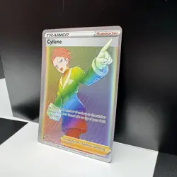 3x Full Art Rainbow Trainer Pokemon Cards Cyllene, Brandon & Karens Conviction - Image 3