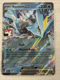 Kyurem ex Pokemon BLK 028/086 Prize Pack Series 8 Pokemon Card NM - Image 1