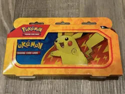 Pokemon Trading Card Game Back To School Pencil Case Box 2 Booster Packs New - Image 1