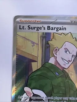 Pokemon Lt. Surge's Bargain Holo Card 170/132 Me01: Mega Evolution NM Condition - Image 2