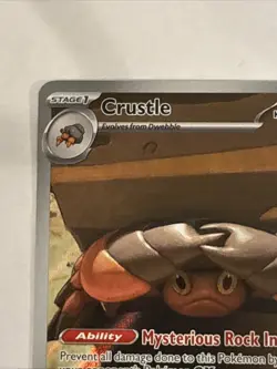 Pokemon TCG Crustle Rare Holo Illustration Card 186/182 Sv10: Destined Rivals NM - Image 2