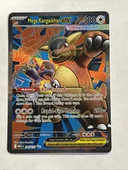 Pokemon TCG M Kangaskhan EX Ultra Rare Holo Card 164/132 Mega Evolution Mint - Image 1