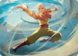 1 x Aang, Swift Savior Art Card - Art Series: Avatar: The Last Airbender - NM-Mi - Image 1