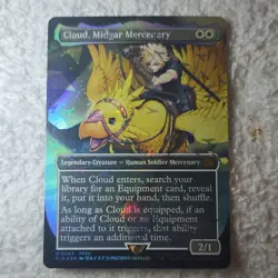 Final Fantasy Cloud, Midgar Mercenary FFVII Holo Legendary Creature 0564 White - Image 1