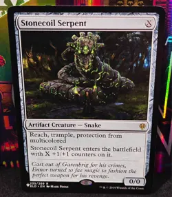 magic the gathering - Stonecoil Serpent - Artifact Creature - Snake - Rare - Image 1