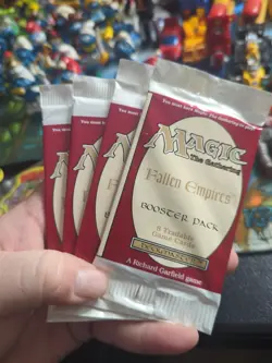 Magic The Gathering “Fallen Empires” 4 Packs *FACTORY SEALED* - Image 1