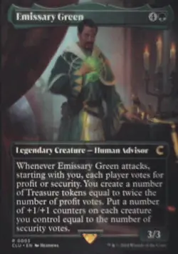 Emissary Green (Borderless) - Ravnica: Clue Edition: #5, MTG Nm R238 - Image 1