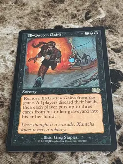 ILL-GOTTEN GAINS Magic MTG Urza's Saga LP - Image 1