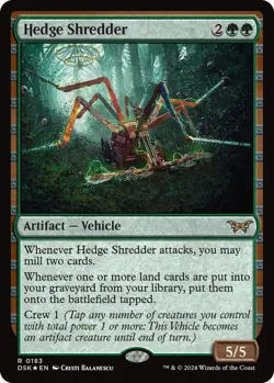 MTG Hedge Shredder DSK R Artifact Vehicle *Foil* NM - Image 2