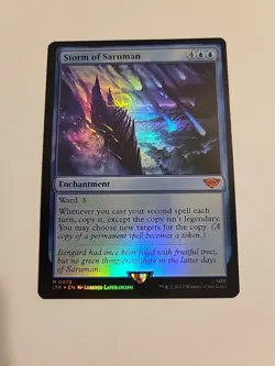 Storm of Saruman - MTG Magic - LOTR - NM - FOIL - Image 1