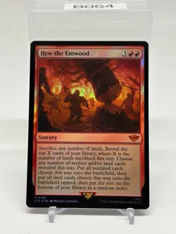 Hew the Entwood FOIL MTG The Lord of Rings: Tales of Middle-Earth LOTR LTR NM - Image 1